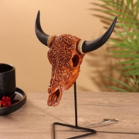 Сувенир &laquo;Череп буйвола&raquo;, на стойке, 18&times;10&times;21 см