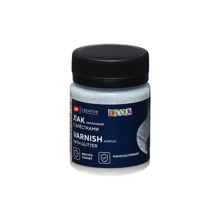 Лак акриловый для декорирования ЗХК Decola, Glitter, 50 мл Лак акриловый для декорирования ЗХК Decola, Glitter, 50 мл