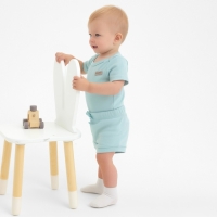 Комплект детский (боди, шорты) MINAKU, цвет ментол, рост 68-74 см