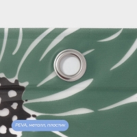 Штора для ванной &laquo;Цветы&raquo;, с люверсами, с утяжелителями, PEVA ароматизированная, 180&times;180 см