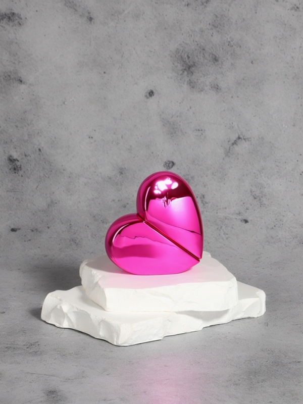 Флакон для парфюма &laquo;Сердце&raquo;, стеклянный, с распылителем, 25 мл, цвет розовый