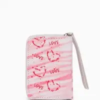 Кошелек жен 07-01-01 Июнь2528 сердце, 12*1,5*9 см, 2 отд+отд/молн, д/карт, розовый