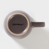 Кружка Доляна &laquo;Пастель&raquo;, 360 мл, керамика, коричневый