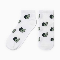 Носки женские "Авокадо",  цвет белый, р-р 23