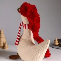 Кукла интерьерная "Гусь в длинном колпаке и полосатом шарфе" 28х11х70 см