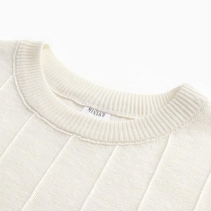 Джемпер женский MINAKU: Casual Collection цвет экрю, р-р 52