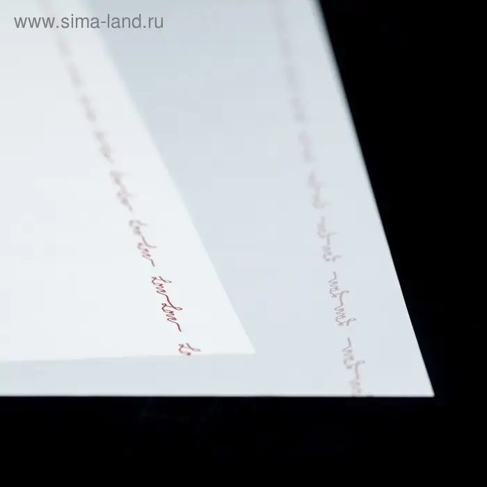 Плёнка матовая с рисунком &laquo;Романтическое послание&raquo;, белая, 60&times;60 см