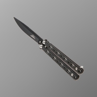 Нож-бабочка &laquo;Вихрь&raquo;, 15.7 см, клинок 68 мм/1.3 мм, черный