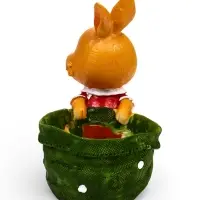 Фигурное кашпо 13 х 10 х 15см  "Зайка с мешком"