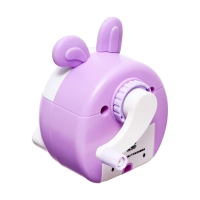 Точилка механическая с контейнером, Ушки сиреневый/белый Точилка механическая с контейнером, Ушки сиреневый/белый