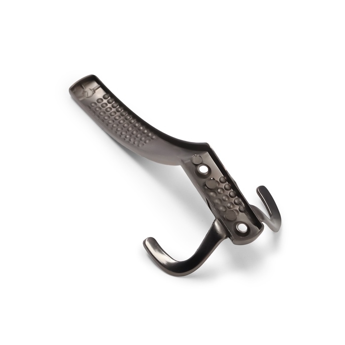 Крючок мебельный ТУНДРА TKT001, трехрожковый, медь