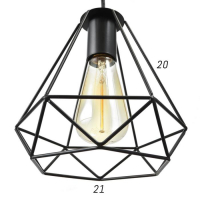 Светильник BayerLux Подвес "Лофт" 1x40Вт E27 черный 20х20х120 см