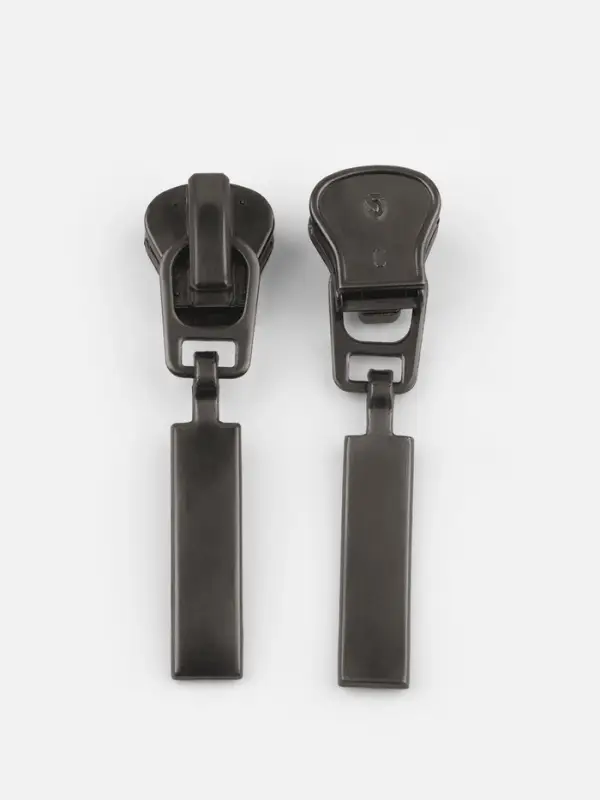 Бегунок для молнии &laquo;Трактор&raquo;, №5, цвет чёрный никель