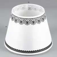 Абажур E27 белый 25х25х19 см