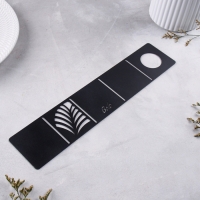 Подсвечник малый "Пальмовый лист" 7х7х7 см, чёрный