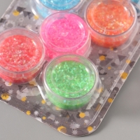 Глиттер "Пудра и точки" неон набор 5х6 гр и 5х5 гр 21,4х9,3 см Глиттер "Пудра и точки" неон набор 5х6 гр и 5х5 гр 21,4х9,3 см