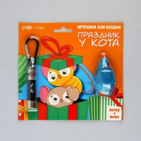 Игрушка для кошек лазер+мышь «Праздник у кота» Игрушка для кошек лазер+мышь «Праздник у кота»