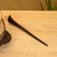 Заколка для волос, дерево Соно, ракушка, 20 см, цв. чёрный