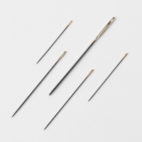 Иглы швейные ассорти с зол ушком №120-065 штопальные+д/гобелена 2ушко(набор 12шт) сталь TR   1066962