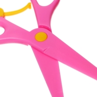 Ножницы детские 13 см, пластиковые, фиксатор, закруглённые концы, в картонной коробке, корпус МИКС