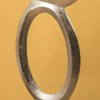 Подсвечник "Кольца" алюминий 21х12,5х65 см