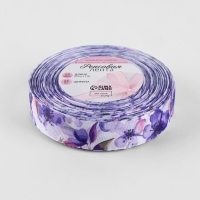 Лента репсовая 25мм*25&plusmn;1ярд(23м&plusmn;1м) акварельные цветы АУ