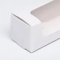 Кондитерская упаковка, белая, 16&times;5&times;5 см