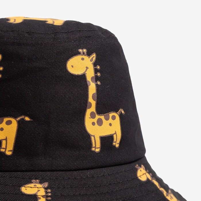 Панама детская MINAKU "Жирафик", р-р 50, цв. черный