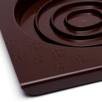 Туалет для приучения кошек к унитазу 39,2 х 38,7 х 3 см, коричневый