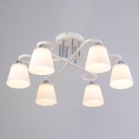 Люстра "Либерти" 6х60Вт Е27 Белый 64х64х27см Люстра "Либерти" 6х60Вт Е27 Белый 64х64х27см