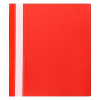 Набор папок-скоросшивателей А5, 5 штук, Calligrata, 180 мкм, с прозрачным верхом, красный
