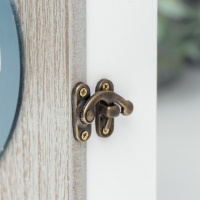 Ключница дерево 6 крючков "Сердце и бант" серый 25,5х7х21 см Ключница дерево 6 крючков "Сердце и бант" серый 25,5х7х21 см