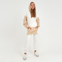 Худи женское MINAKU: Casual Collection цвет бежевый/экрю, р-р 48 Худи женское MINAKU: Casual Collection цвет бежевый/экрю, р-р 48