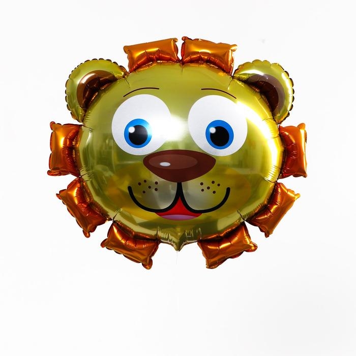 Шар фольгированный 27" &laquo;Львёнок&raquo;, фигура, цвет оранжевый