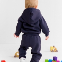 Костюм: толстовка и брюки Крошка Я Dino, рост 62-68, темно-серый