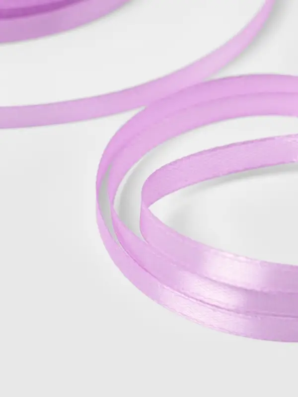 Лента атласная, 6 мм, 23&plusmn;1 м, светло-сиреневая №45