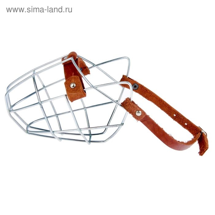 Намордник металлический Зооник №2 (овчарка малая), ДС 11 см, ОМ 32 см микс цветов Намордник металлический Зооник №2 (овчарка малая), ДС 11 см, ОМ 32 см микс цветов