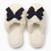 Тапочки женские с открытым носом, размер 40-41, синий бант Тапочки женские с открытым носом, размер 40-41, синий бант
