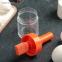 Кисть с ёмкостью, силикон, 6&times;15 см, МИКС