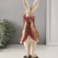Сувенир полистоун "Кролик в пиджаке с трубой" 7,5х9х25 см Сувенир полистоун "Кролик в пиджаке с трубой" 7,5х9х25 см