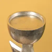 Подсвечник "Абстракция Человек" алюминий 21х13х73 см