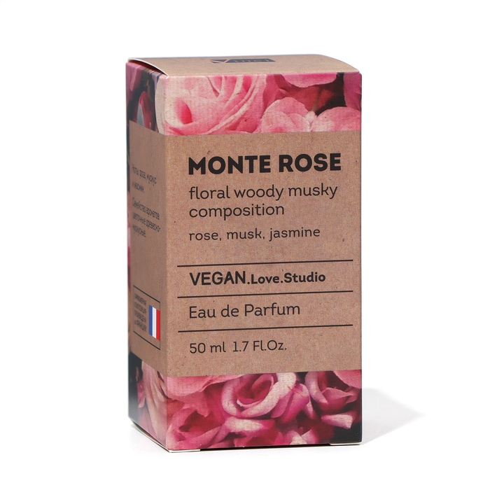 Парфюмерная вода женская Vegan Love Studio Monte Rose, 50 мл (по мотивам Roses Musk (Montale)