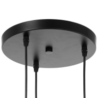 Светильник ЭкономСвет 36081/3 3х40Вт Е27 черный 33х33х75 см