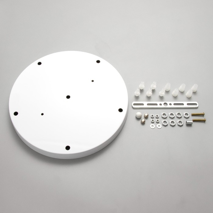 Основание для светильника "Круг-5" белый 29,5х29,5х2,5см