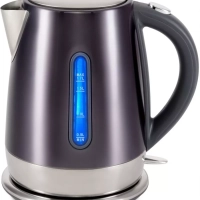 Чайник HYK-S7777 1.7л. 2200Вт графит серебристый
