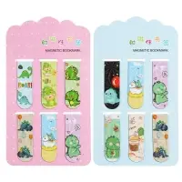 Набор магнитных закладок для книг Calligrata 6 штук, "Дракончики", МИКС