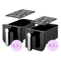 Аэрогриль электрический КТ-2272 - 9 л - 2400 Вт