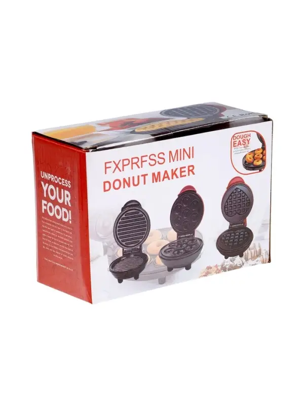 Электровафельница WV-01, 350 Вт, венские вафли, антипригарное покрытие, красная