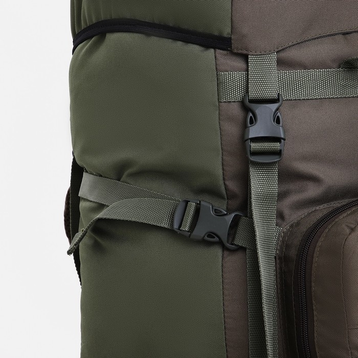 Рюкзак туристический, Taif, 90 л, отдел на шнурке, наружный карман, 2 боковых кармана, цвет зелёный Рюкзак туристический, Taif, 90 л, отдел на шнурке, наружный карман, 2 боковых кармана, цвет зелёный