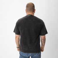 Футболка мужская MIST "Город" из вареного хлопка, цв. черный, р-р XL